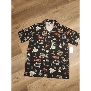 Tony Montana Scarface Hawaiian Aloha Printed Button Shirt Adult Size SMALL New